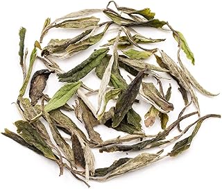 oriarmcha Fuding White Peony Tea Bai Mu Dan 500g (Pack of 4) - Chinese Bai Mudan White Tea Loose Leaf - Fuding Pai Mu Tan Yuqian 1st Grade - Low Caffeine