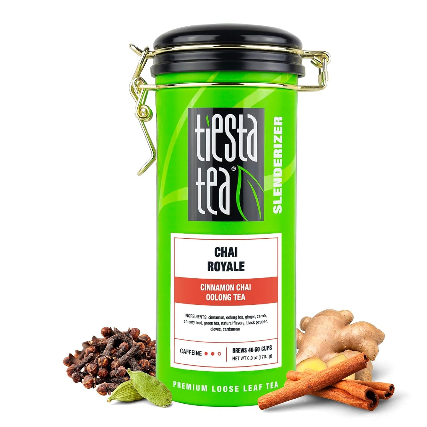 Tiesta Tea - Chai Royale Tea, Loose Leaf, Cinnamon Chai Oolong Tea | Premium Medium Caffeine Tea Blend, Make Hot or Iced &amp; Up to 50 Cups, 6 oz Refillable Tin