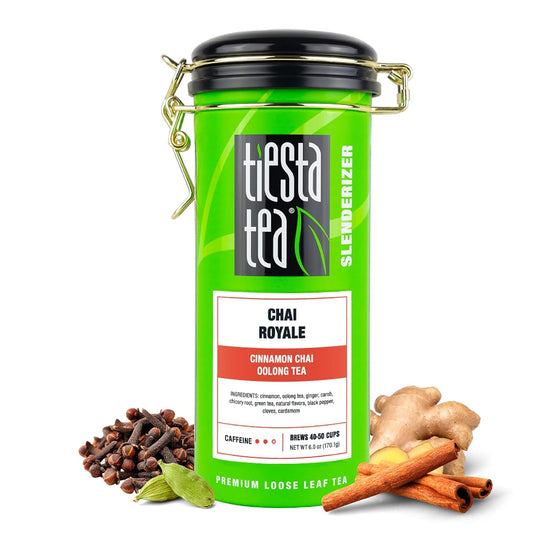 Tiesta Tea - Chai Royale Tea, Loose Leaf, Cinnamon Chai Oolong Tea | Premium Medium Caffeine Tea Blend, Make Hot or Iced &amp; Up to 50 Cups, 6 oz Refillable Tin