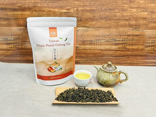 Xin Qing White Peach Oolong Tea Taiwan High Mountain Oolong Tea Taiwan Gaoshan Ulong Tea Taiwanese Tea 200g/7.05oz