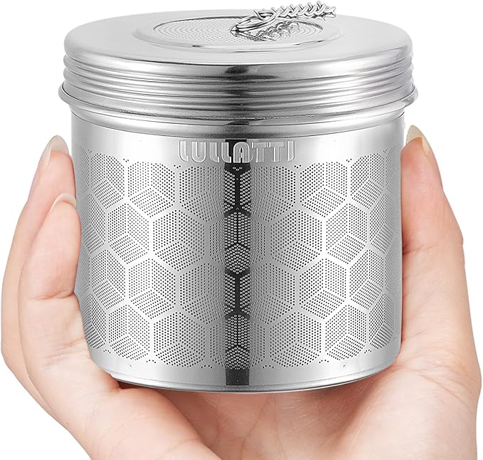 Extra Large Tea Ball Infuser for Pitcher(2 Pack), 18/8 Stainless Steel Tea Steeper, Extra Fine Mesh Tea Strainer Perfect for Brewing Herbs, Iced Tea
