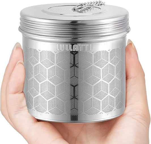 Extra Large Tea Ball Infuser for Pitcher(2 Pack), 18/8 Stainless Steel Tea Steeper, Extra Fine Mesh Tea Strainer Perfect for Brewing Herbs, Iced Tea