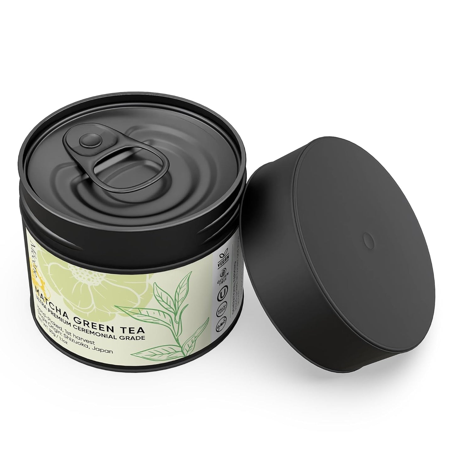 Limited Release & Nitrogen Sealed -- Harvest Organic Japanese Matcha Green Tea Powder - Hand-Picked, 1st Harvest, Ceremonial Grade Matcha, Stone Ground | Single Origin 5th Generation Family Farm in Shizuoka, Japan