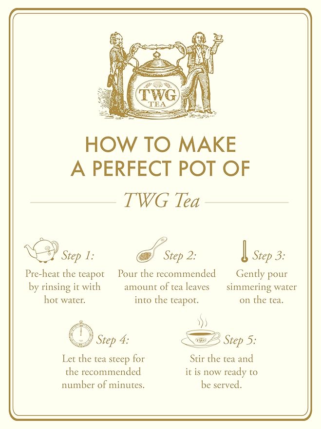 TWG Tea | Earl Grey Gentleman | Black Tea | Bergarmot & Rose | Haute Couture Tin, 100g | Gift Set