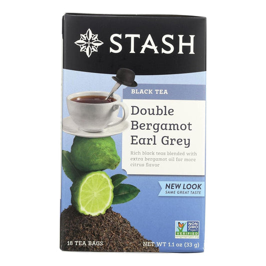 Stash Tea Double Bergamot Earl Grey Black Tea - Caffeinated