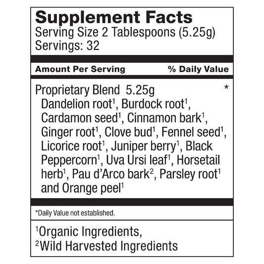 Dr. Schulze’s | Detox Tea | All Purpose Herbal Tonic | Powerful Digestive Stimulant | Dietary Supplement | Ultimate Liver Cleanse | Helps Eliminate Gas &amp; Indigestion | Release Toxins | 6 Oz. Pack