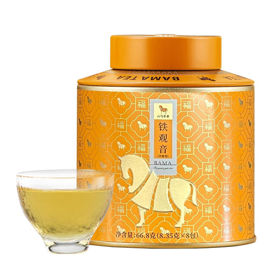 BAMATEA Oolong Tea Tieguanyin Loose Leaf, 66g (2.33oz), 8 Bags