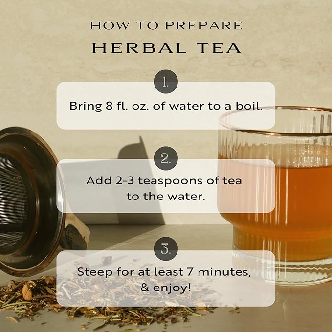 Garden Party Herbal Tea by Mindful Moon – Relaxation Blend with Chamomile, Lavender & Rose – Caffeine-Free, Loose Leaf (Mini)