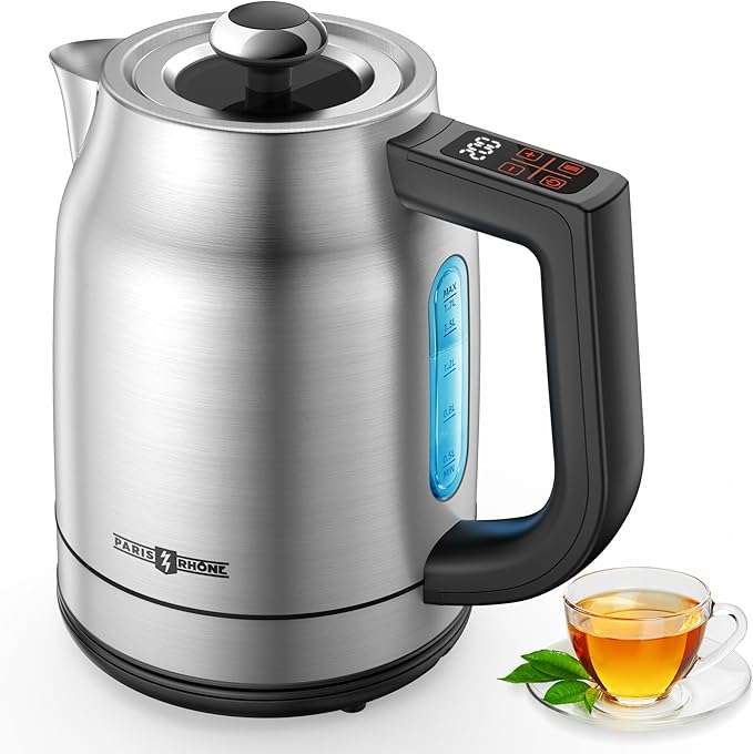 Electric Kettle Temperature Control, 1.7L 1500W Electric Tea Kettle with 13 Temperature Settings, Strix Thermostat, LED Display&Touch Control