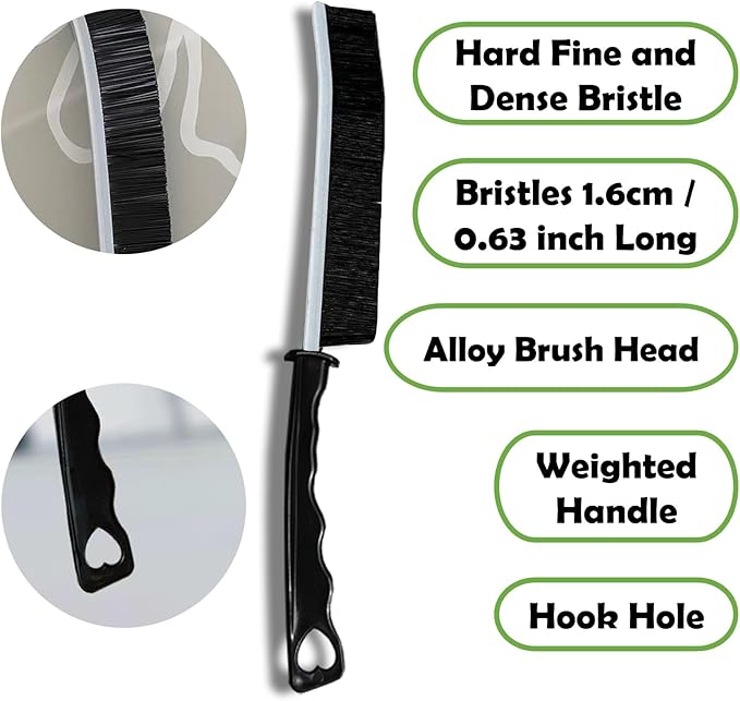 Crevice Cleaning Brush Set, Multi-Purpose Hard Bristle Brushes for Deep Cleaning Kitchen, Bathroom, Grout, Sink, Cup, Teapot, Bottle, Blender