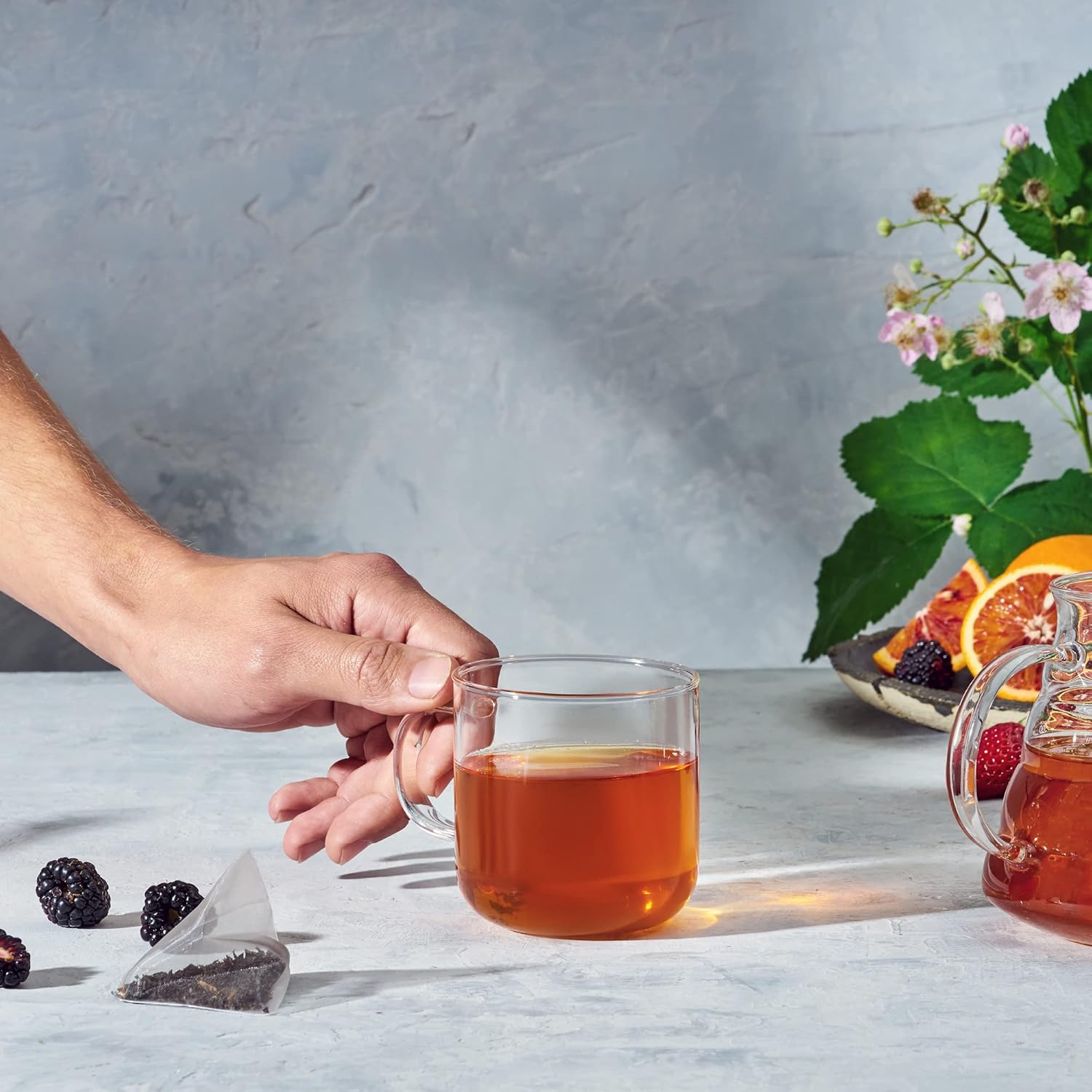 Teatulia Organic Black Tea Bags (50 Pyramid Sachet Teabags) 100% Compostable and Sustainably Grown In Bangladesh. Pure Black Tea Strong English Breakfast