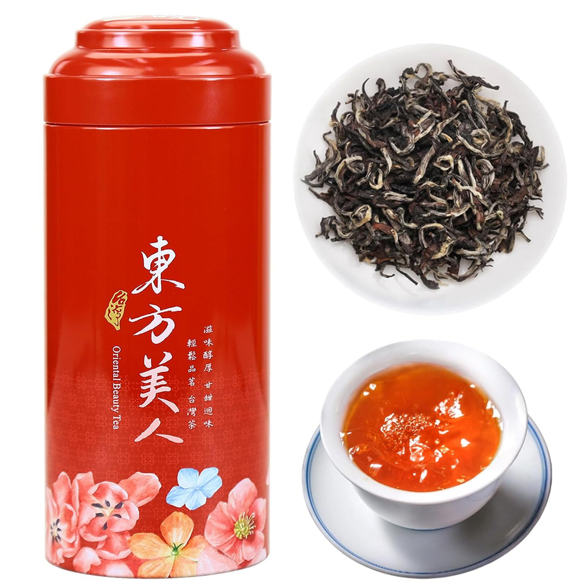 Yuexi Taiwan Oriental Beauty Oolong Tea 100g/3.5oz, White Oolong Loose Leaf with Natural Honey Floral Taste, 125 Cups Hand Harvested &amp; Slow Charcoal Roasted High Mountain Tea, 东方美人 台湾高山茶 顺滑蜜香
