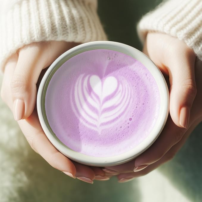 Kuli Kuli Ube Coconut Organic Superfood Latte - Purple Tea from Kenyan Highlands with Ube Yam for Heart Support and Lucuma for Gut Support - Instant Plant-Based Nutrient Blend