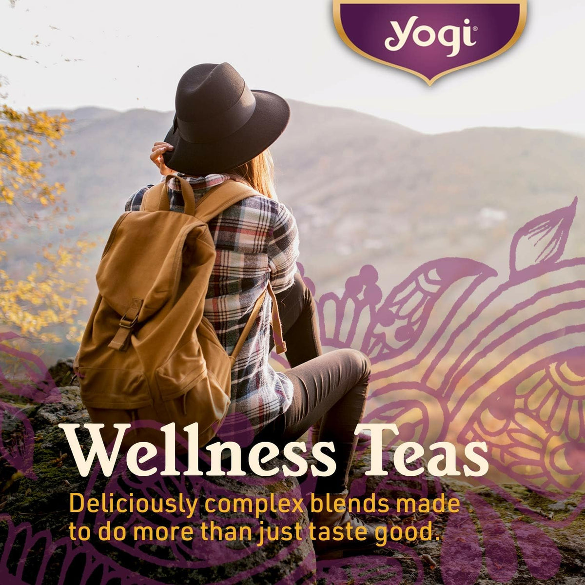 Yogi Organic Pure Decaf Green Tea, 16 Tea Bags (4 Pack)