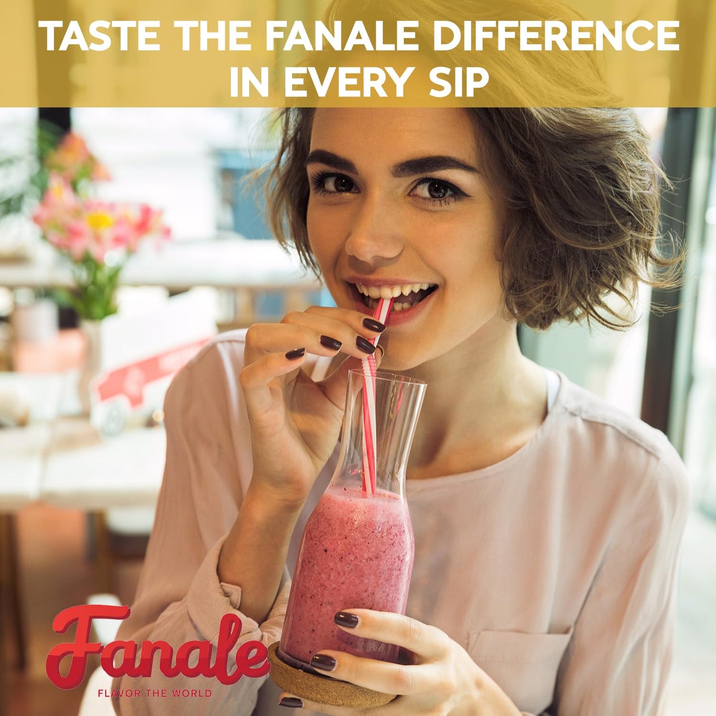Fanale Strawberry Milk Tea Powder, Instant Flavoring Powder, 2.2lbs Pk-1 | Instant Flavoring Mix Perfect for Boba Milk Tea, Smoothies, Baking &amp; Desserts. Rich &amp; Creamy Beverage Powder, Easy to Prep