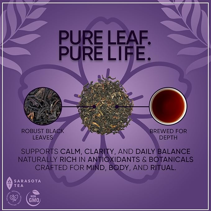 SARASOTA COFFEE & TEA CO. Sarasota Tea, Organic Earl Grey Tea, Premium Loose Leaf Black Tea, 16 Ounces (1lb)