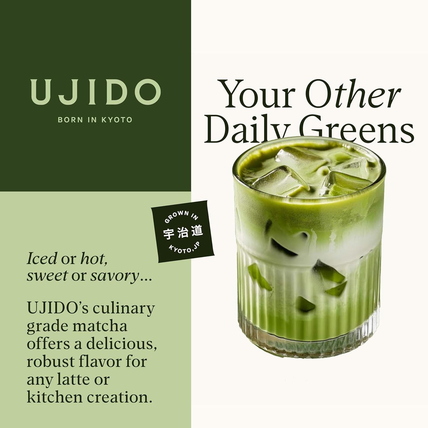 Ujido Summer Harvest Culinary Matcha, 2 oz., 46 Servings – Culinary Grade Japanese Matcha Powder – Gluten Free & Keto Friendly – Smooth, Mellow Flavor – for Teas, Lattes, Cooking, & Baking