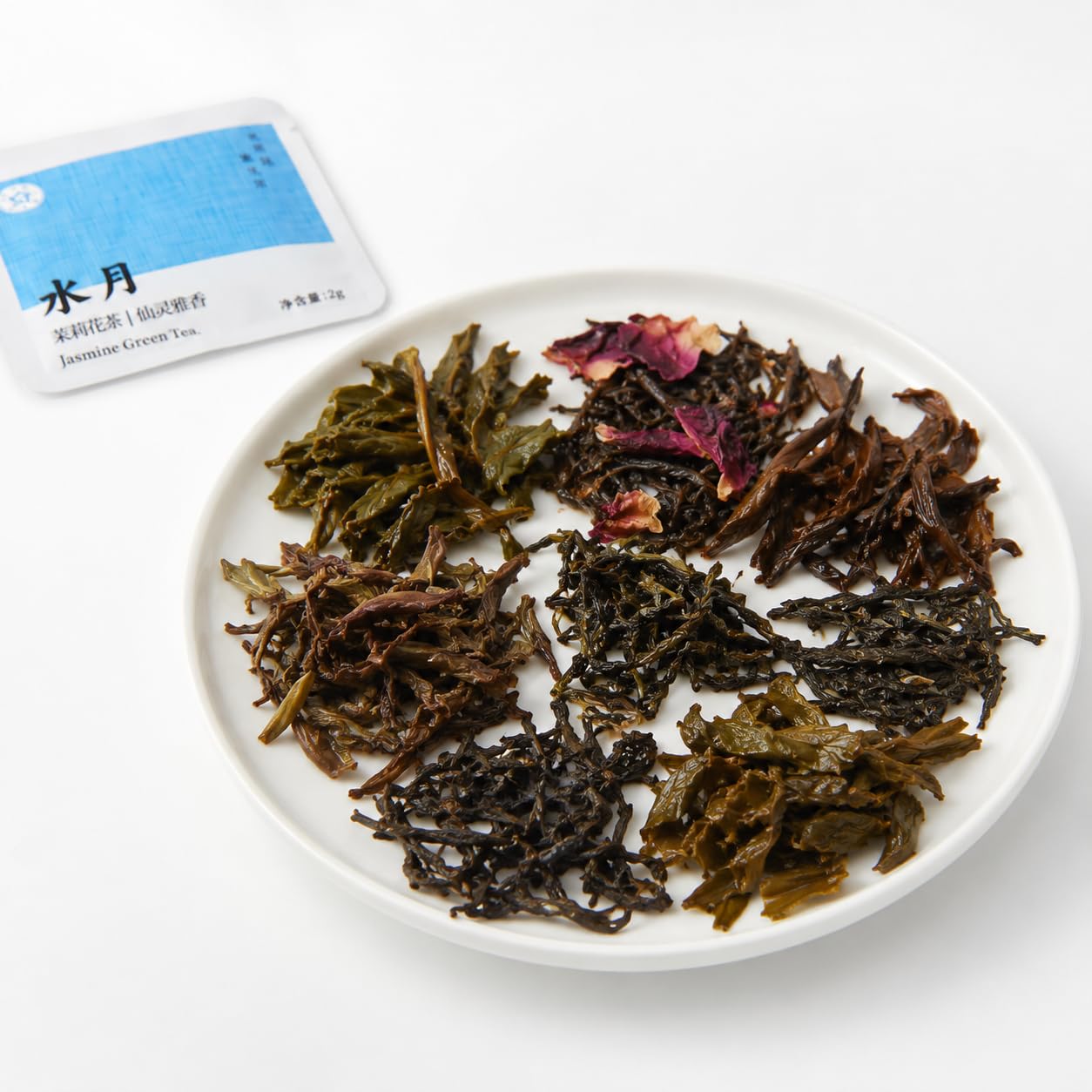 RIANTEA Organic Tea Bags 100% Natural Loose Tea Leaves 5 Flavors Mixed Naturally Premium Organic Loose Leaf Bags Suitable for Gifts Office Reception (20 Counts)