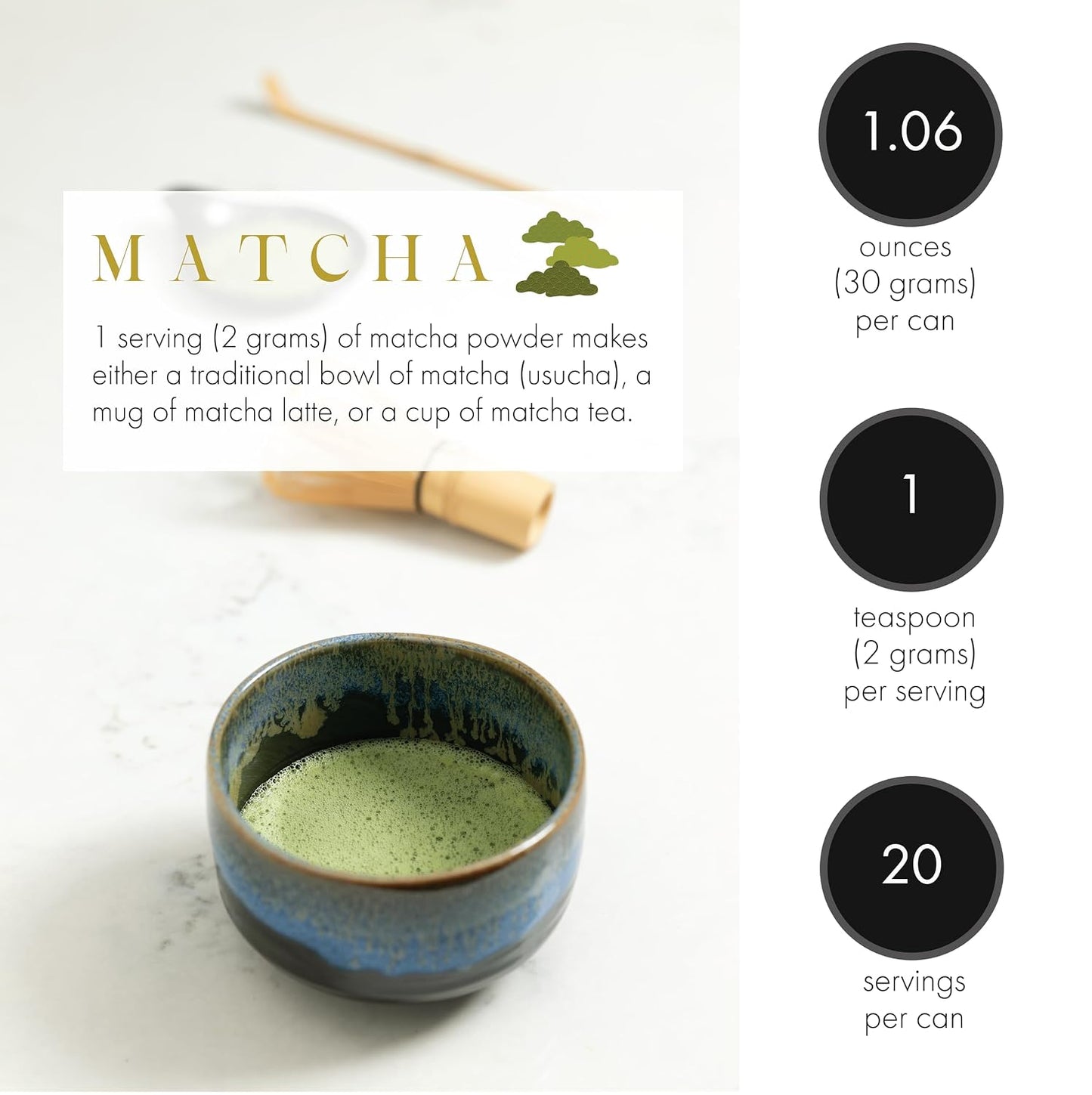 Harney &amp; Sons Supreme Matcha Powdered Green Tea, 80g Tin | An approachable Uji matcha for lattes, iced, or a first bowl