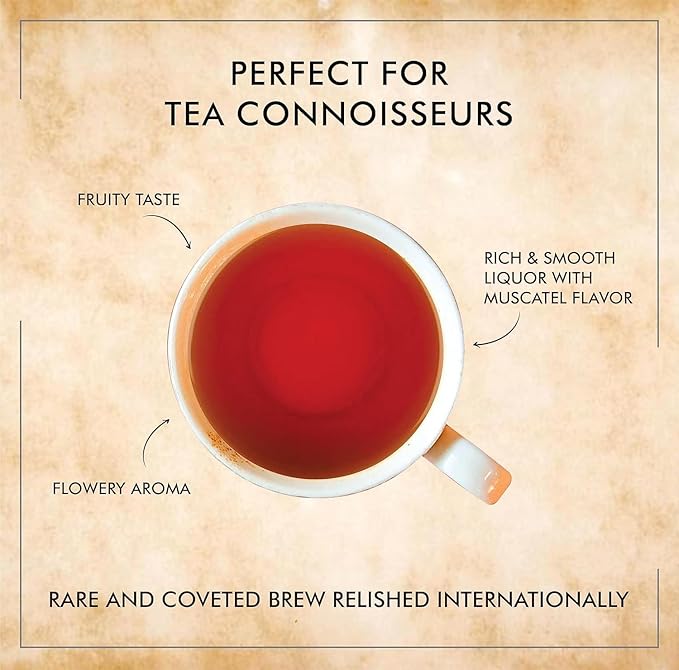 Octavius Classic Darjeeling Black Tea Bags, 30 Teabags Pack, Strong Indian CTC Tea for Milk, Premium English Breakfast Black Tea, Rich