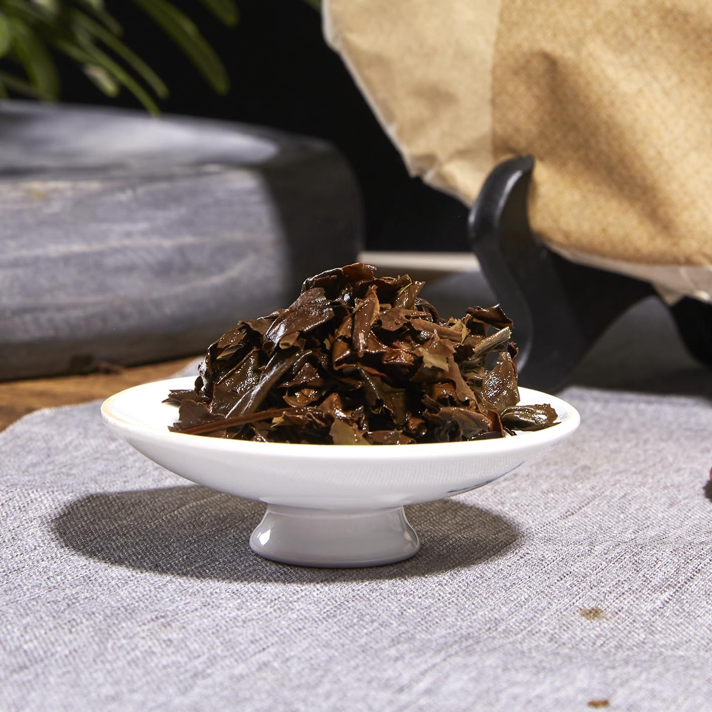 ChaWuWarmSun-White Tea Cake,300g/10.58oz,ShouMei BaiCha,FuDing Chinese Tea