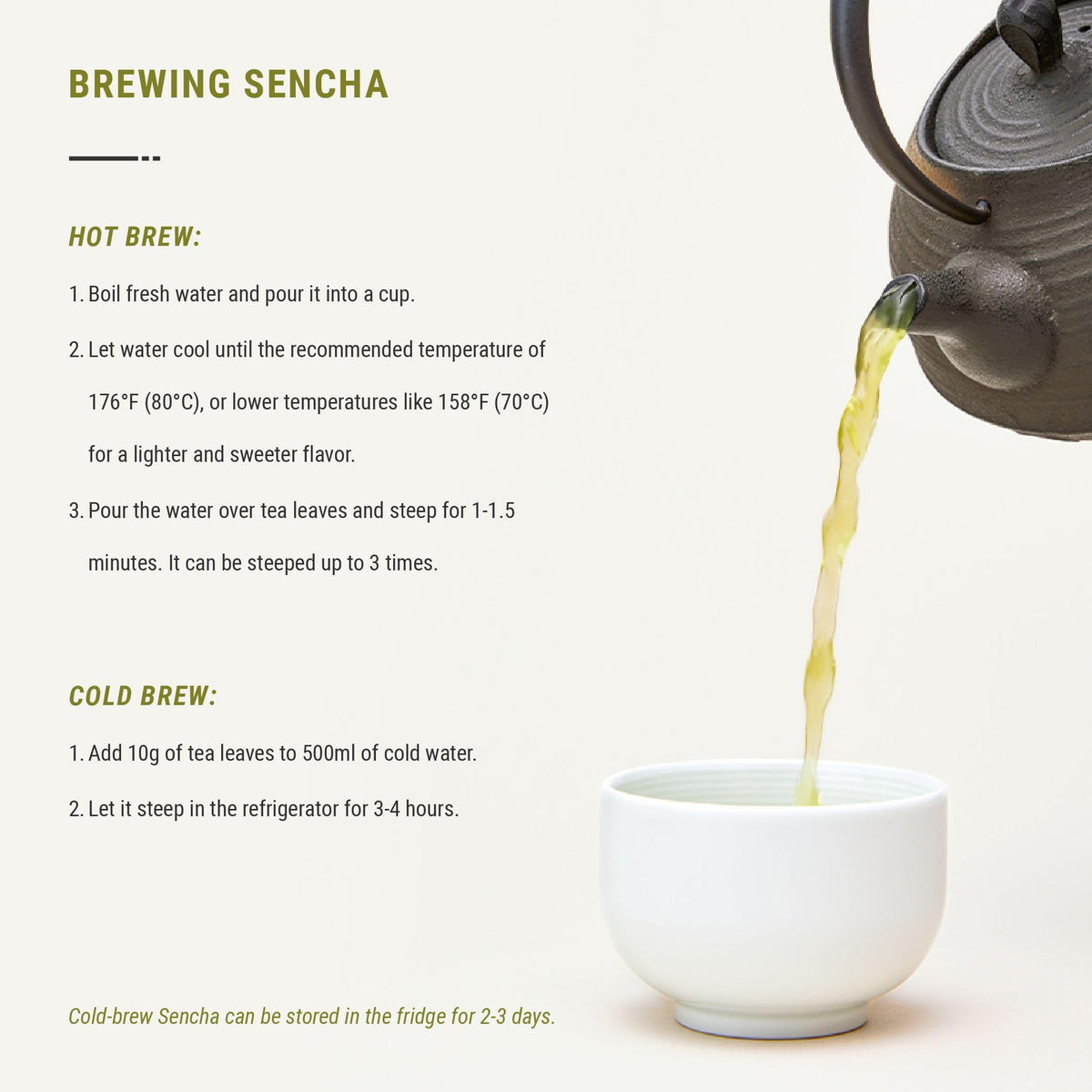 Senbird Japanese Sencha Green Tea with Matcha Loose Leaf - Hime (3.5oz/100g)