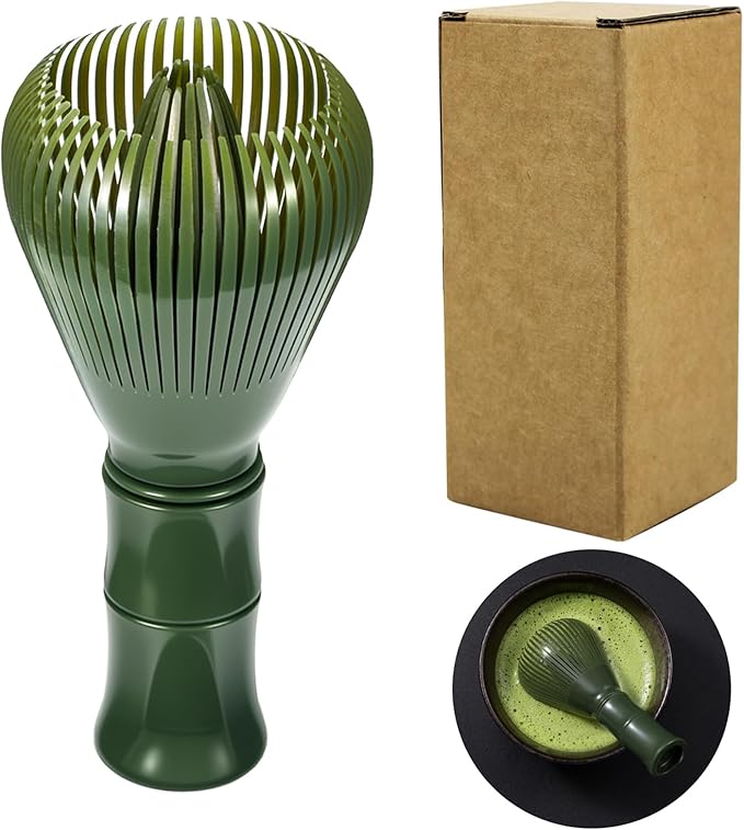 Resin Matcha Whisk Traditional Japanese Chasen Matcha Tea Whisk Gifts for Tea Lovers Reusable Plasti