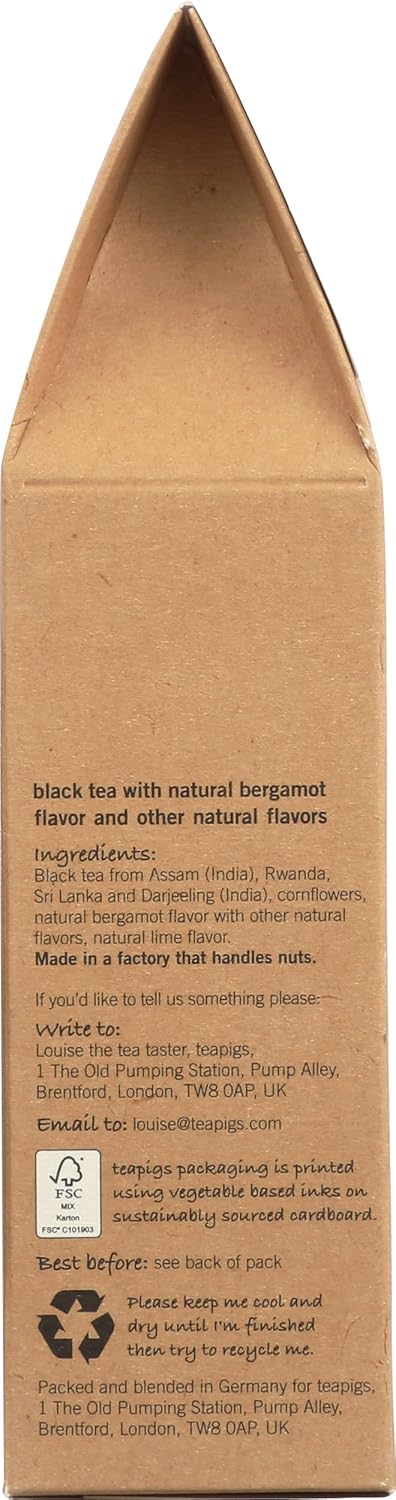 Teapigs Whole Leaf Tea (Earl Grey Strong, 15 Temples)
