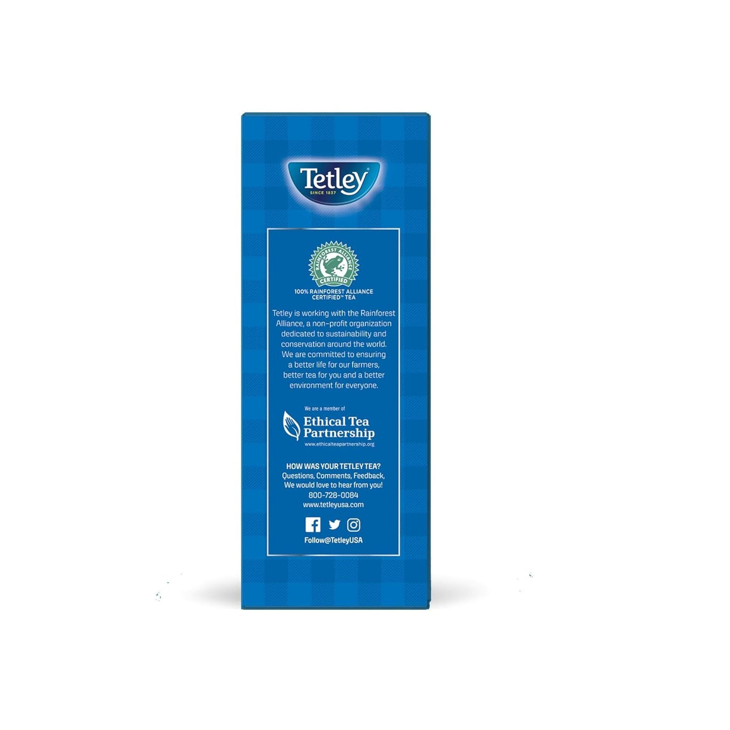 Tetley Classic Blend Premium Black Tea, Rainforest Alliance Certified, 100 Count (Pack of 12)