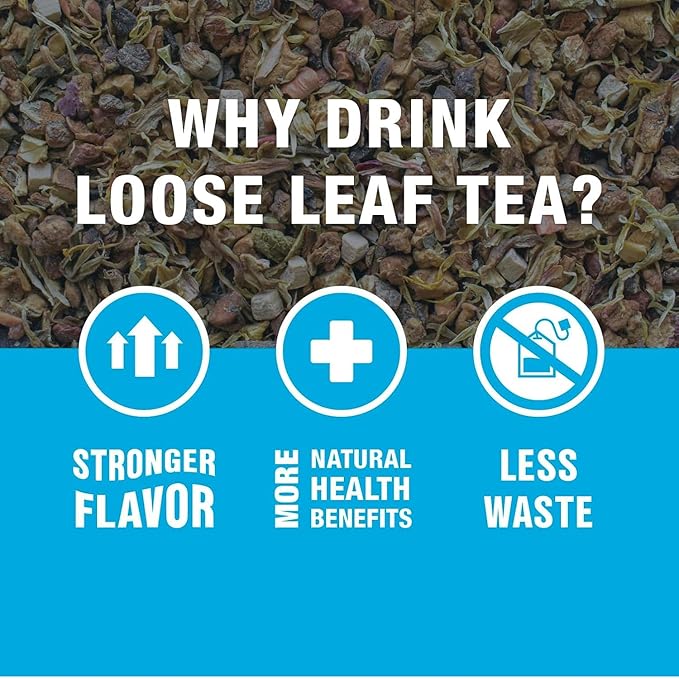 Tiesta Tea - Brewmaster and Cozy Fireside Tea Gift Set, Non-Caffeinated Loose Leaf Holiday Tea Blends with Infuser, Includes 16oz Tea Infuser & 2 Refillable Tins, Fireside Spice & Peppermint Cocoa