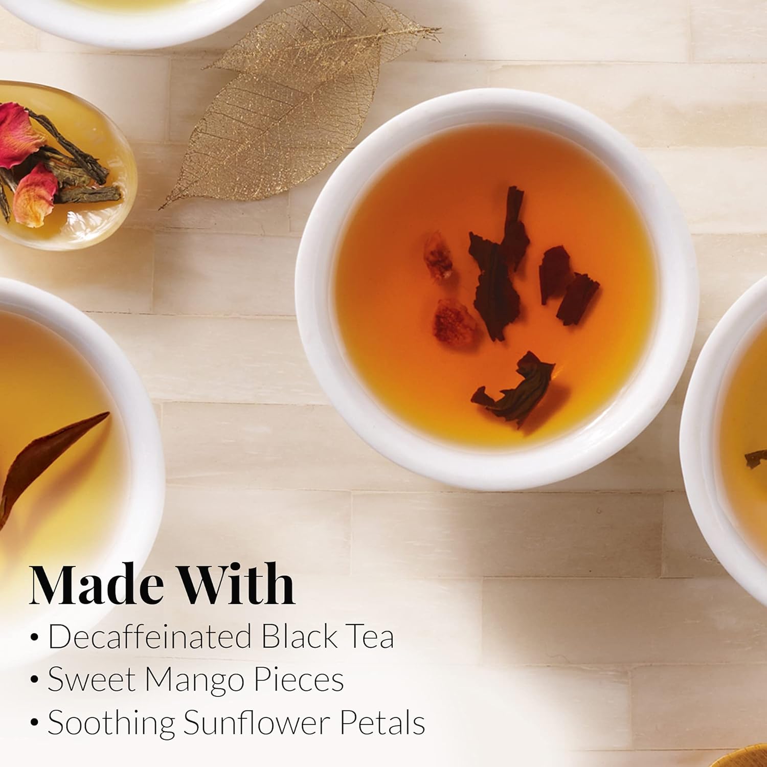 The Republic of Tea Decaf Mango Ceylon Black Full-Leaf Loose Tea 3.5 Ounce Tin | Steeps 50 Cups