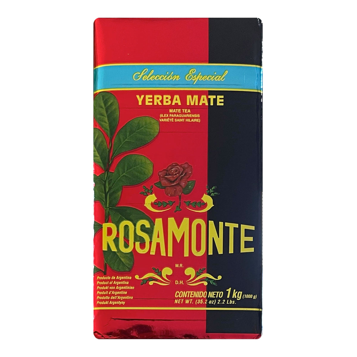 Rosamonte Selección Especial Yerba Mate, Aged Hard Pack, 1kg, Pack of 2