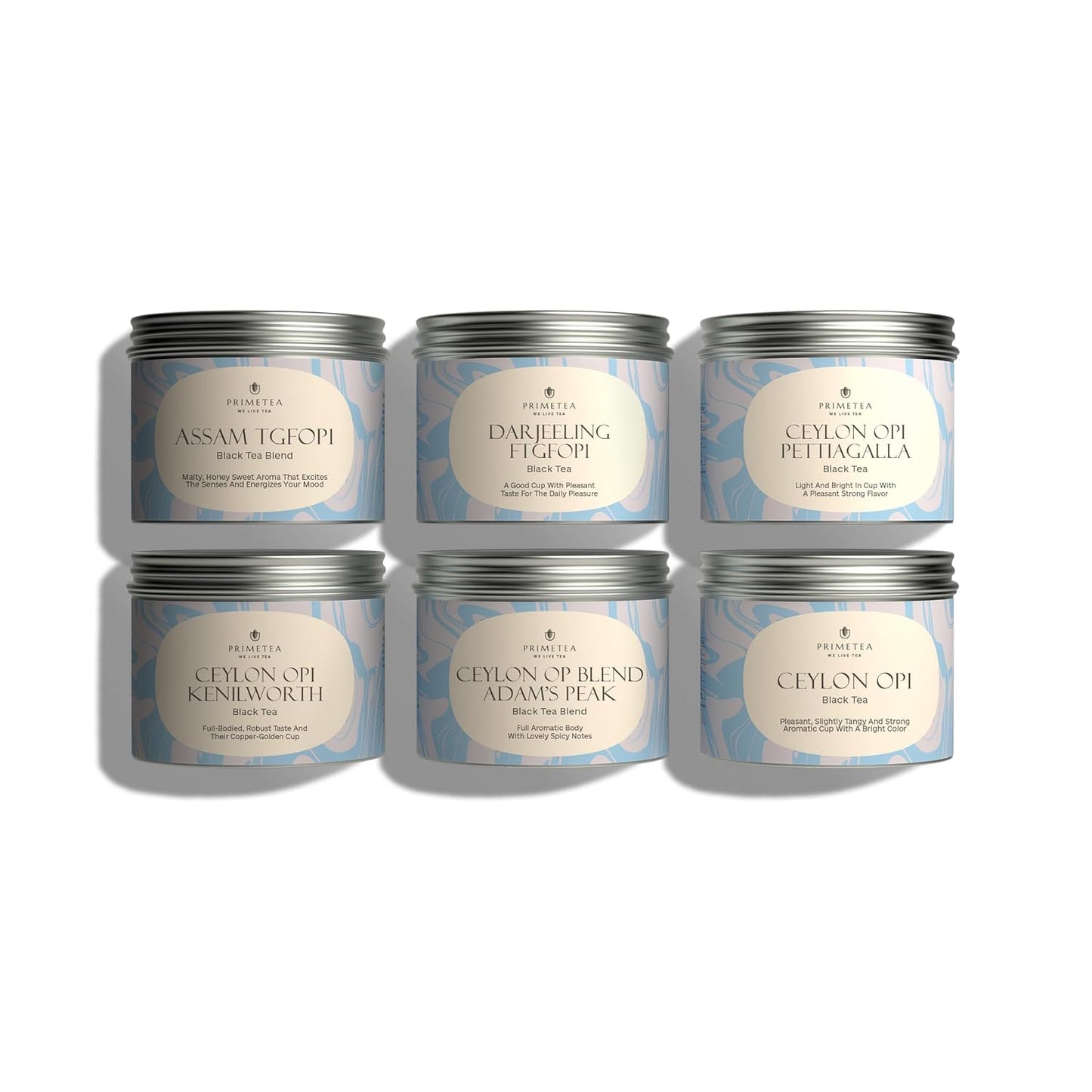 Prime Tea - SAMPLER - CEYLON, ASSAM, DARJEELING Black Loose Leaf Tea - 8oz 100% Organic, Pure Unblended, Single Origin, Hand Picked. Famous Quality, Pleasant Flavor, Slightly Tangy, Aromatic Cup with Bright Color (SAMPLER)
