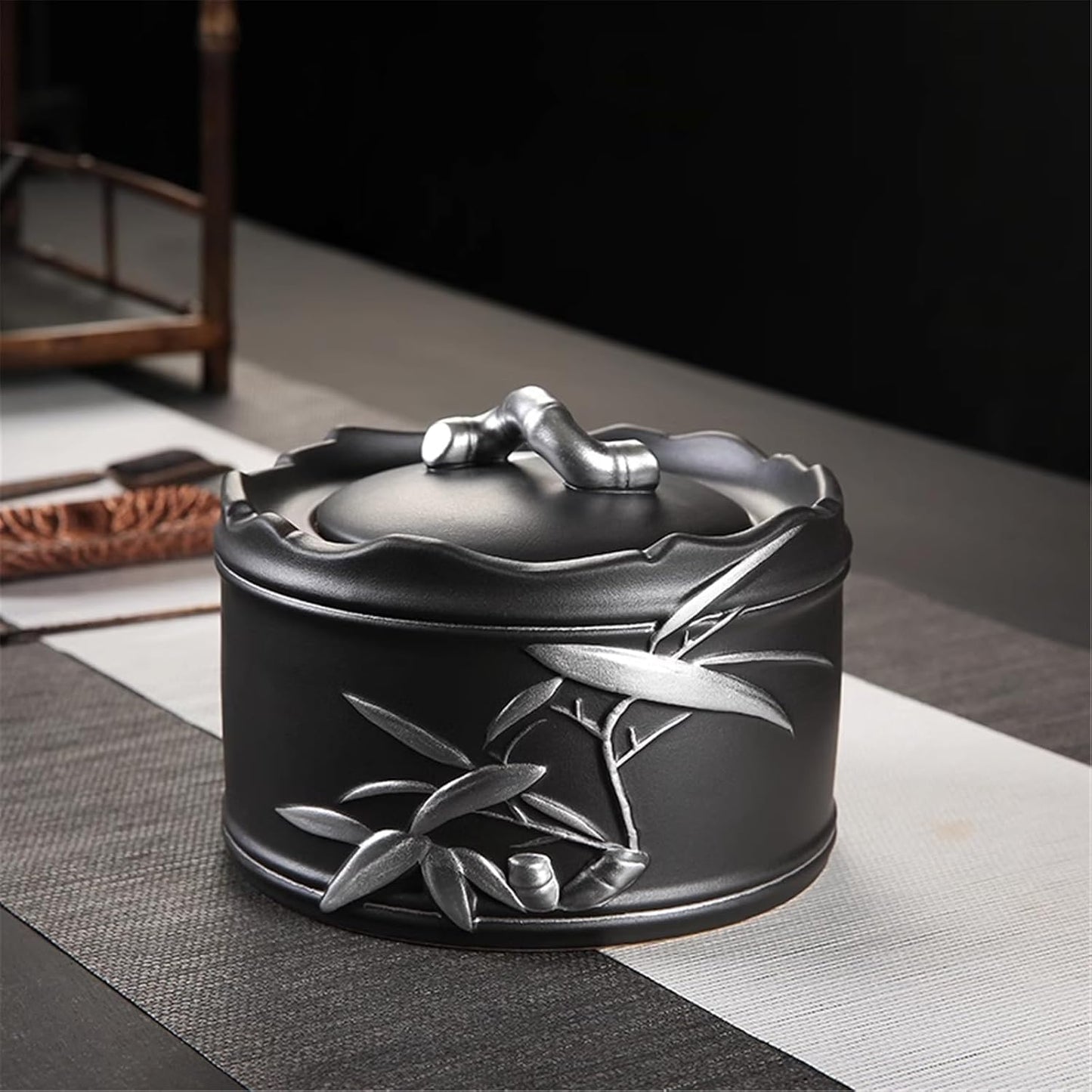 Ceramic Tea Canister Sealed for Loose Tea, Anti-Moisture Home Jar-style2