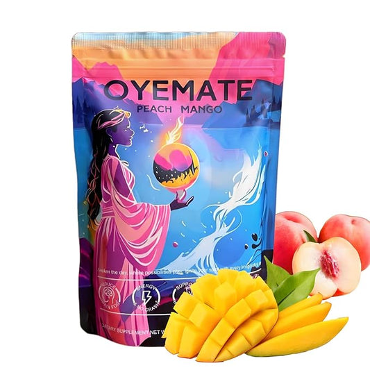 Yerba Mate Instant Tea 3-in-1 Super Drink Mix - Natural Extract， Boost Energy, Focus, Immunity & Gut Health .（30 Servings）