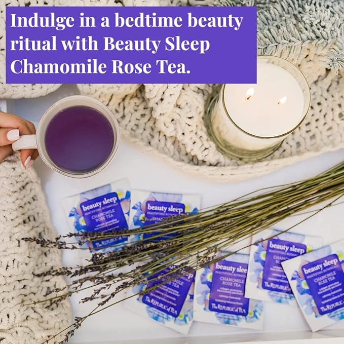 The Republic of Tea – Beautifying Botanicals Tea Assortment Gift (24 Individually Wrapped Herbal Tea Bags)