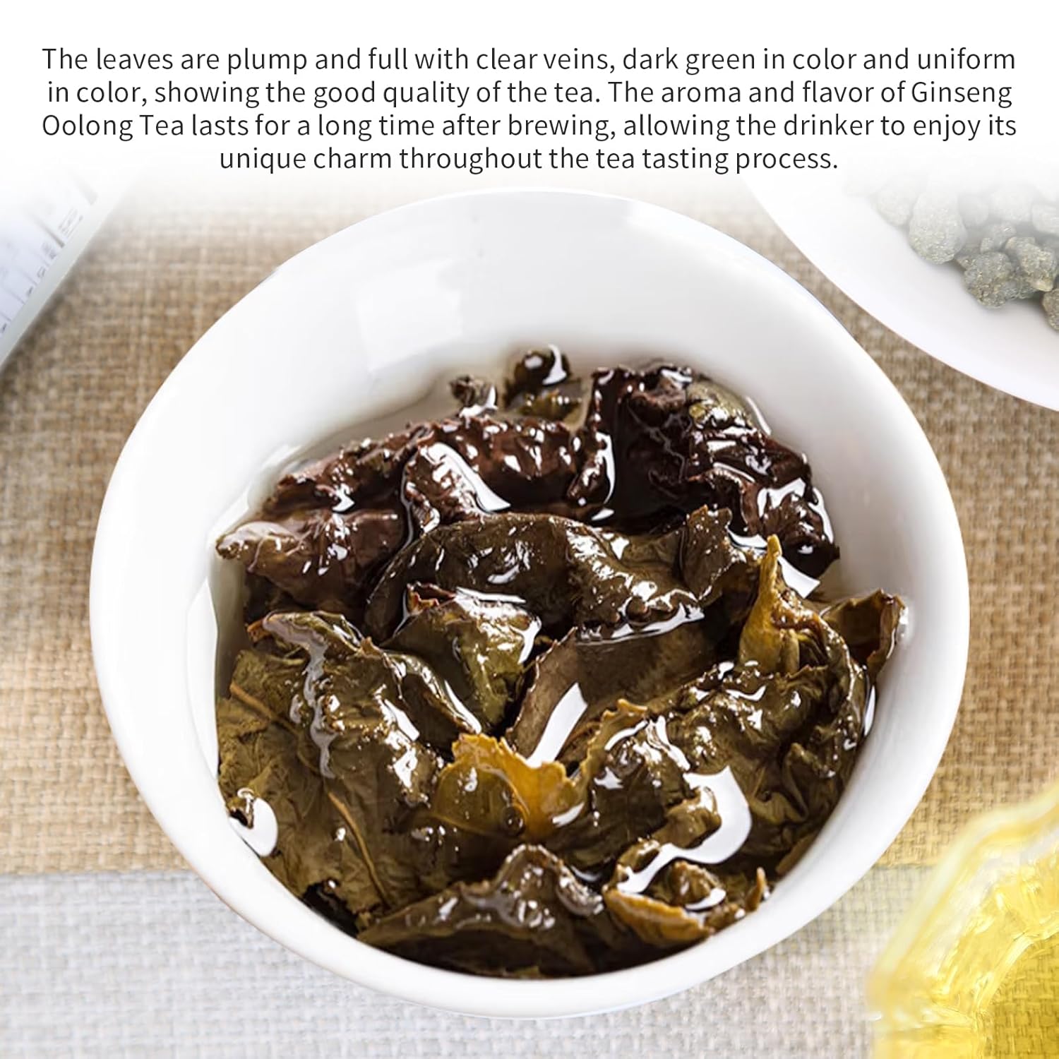 Yuexi Ginseng Oolong Tea Loose Leaf Premium Ginseng Tea Ren Shen Oolong Tea Taiwan Tea High Mountain Oolong Tea Taiwan Natural Sweet Aftertaste 乌龙茶 台湾茶 人参乌龙茶 蘭貴人 150g/5.29oz