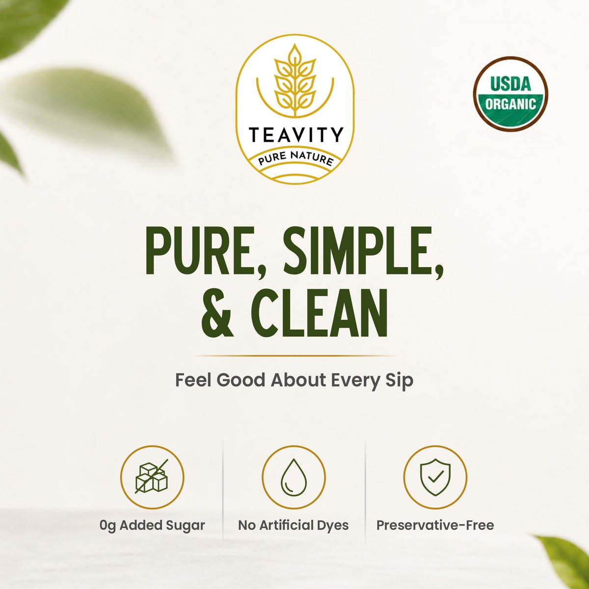 Teavity Organic Tea Pods Variety Pack, 15 Flavors, K-Cup Compatible