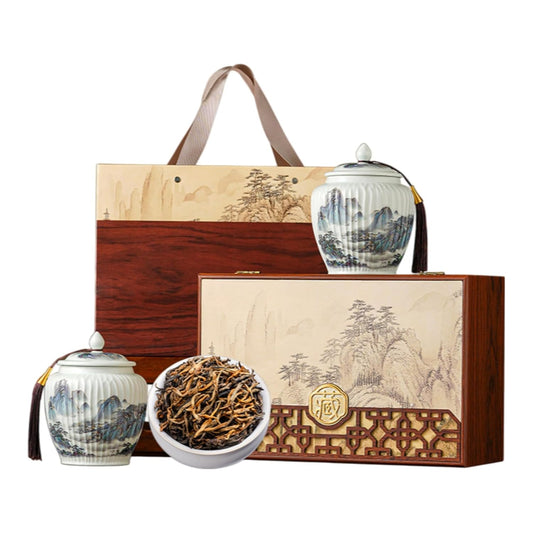 Favorites Sampler Set,Loose Leaf,Tea Variety Green,Herbal,Black 山水有茗陶瓷云南滇红1件共250g Favorites Sampler Set,Loose Leaf,Tea Variety Green,Herbal,Black