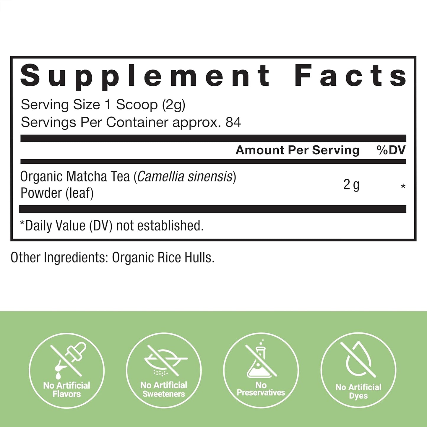 Force Factor Organic Matcha Green Tea Powder for Energy, Focus, and Daily Wellness, Culinary Grade, USDA-Certified Organic, Rich and Delicious Flavor 169g, 84 Servings