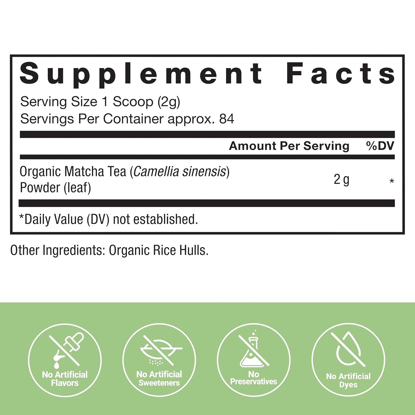 Force Factor Organic Matcha Green Tea Powder | for Energy, Focus &amp; Daily Wellness, Culinary Grade, USDA-Certified Organic, Rich &amp; Delicious Flavor 169g, 84 Servings