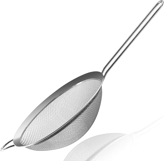 Anaeat Fine Mesh Strainers - Premium Stainless Steel Colander Sieve Sifters, with Durable Mesh and Sturdy Handle