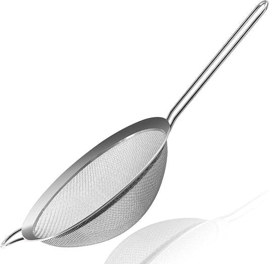 Anaeat Fine Mesh Strainers - Premium Stainless Steel Colander Sieve Sifters, with Durable Mesh and Sturdy Handle