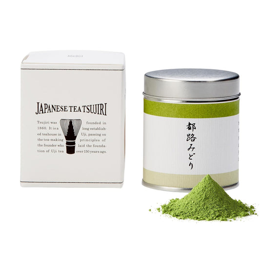 Tsujiri Matcha - Tsuji Midori (30g / 1.06oz) - Ceremonial Grade Matcha Powder - Authentic Japanese First Harvest Matcha Green Tea - Uji, Kyoto, Japan