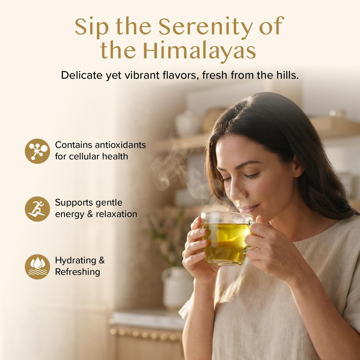VAHDAM Himalayan Pearls Green Tea Loose Leaf (3.53oz|50+ Cups)Single Origin