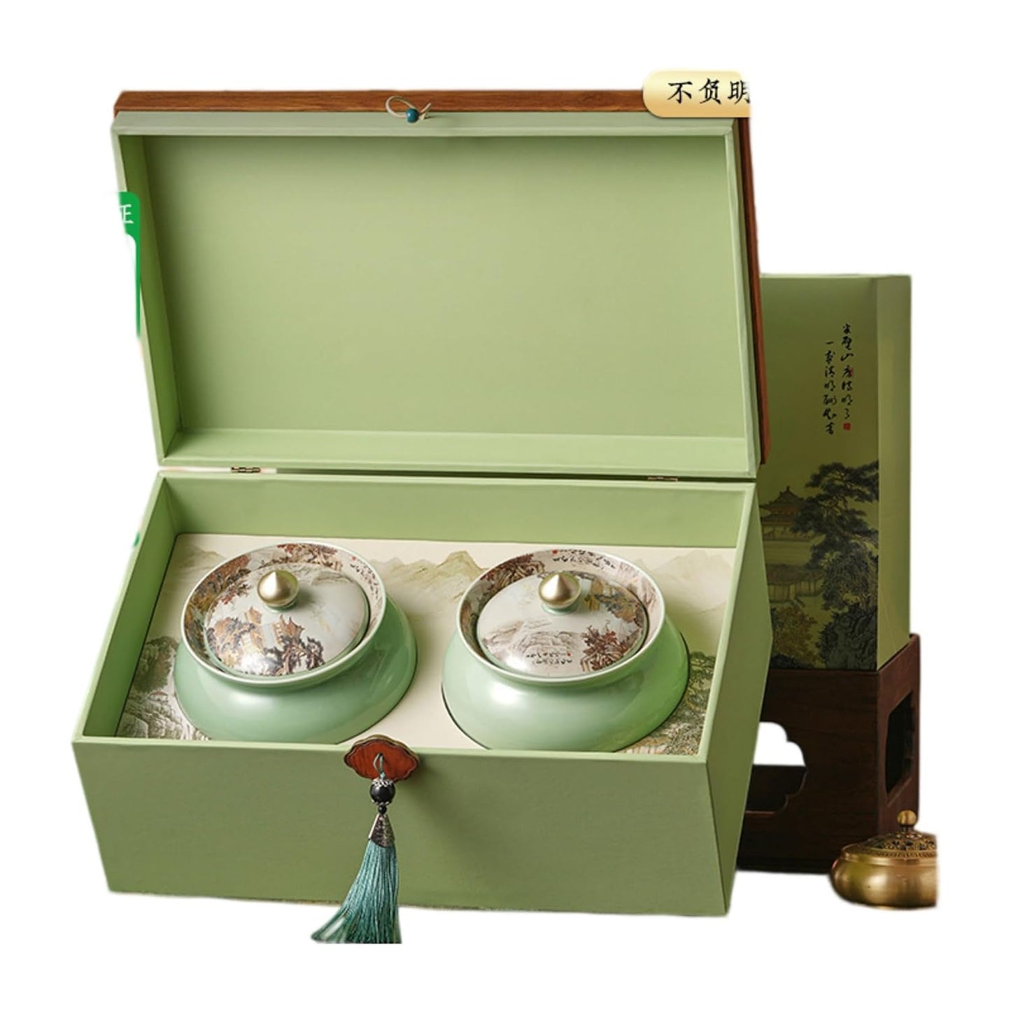 Favorites Sampler Set,Loose Leaf,Tea Variety Green,Herbal,Black 【山房明月陶瓷礼盒】明前龙井250克 Favorites Sampler Set,Loose Leaf,Tea Variety Green,Herbal,Black
