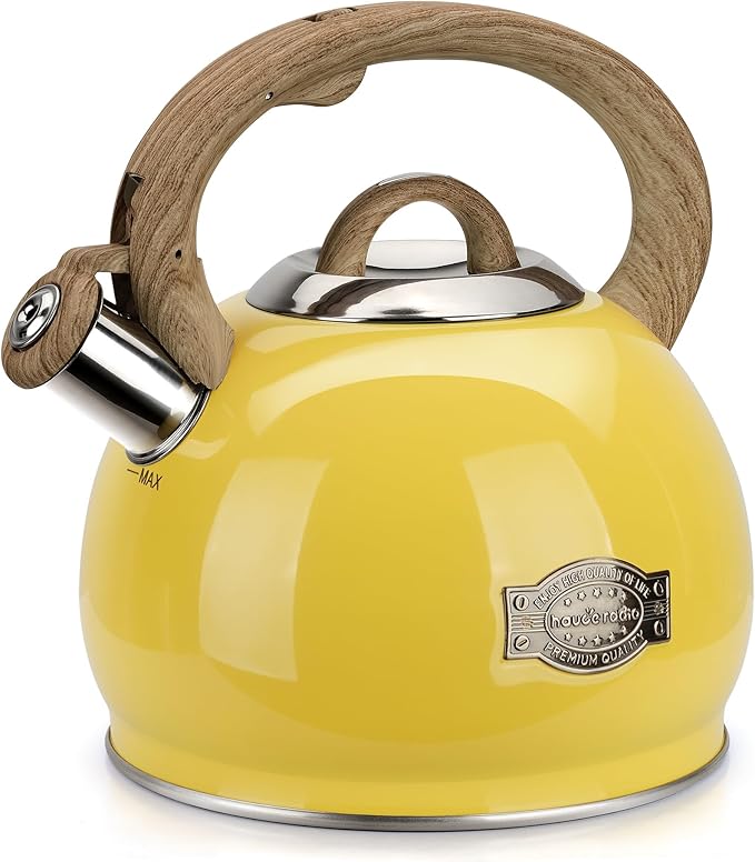 Tea Kettle for Stovetop, 2.7 Quart Loud Whistle Stovetop Teapots,Food Grade Stainless Steel Tea kettles for Stove Top with Anti-hot Ergonomic Handle