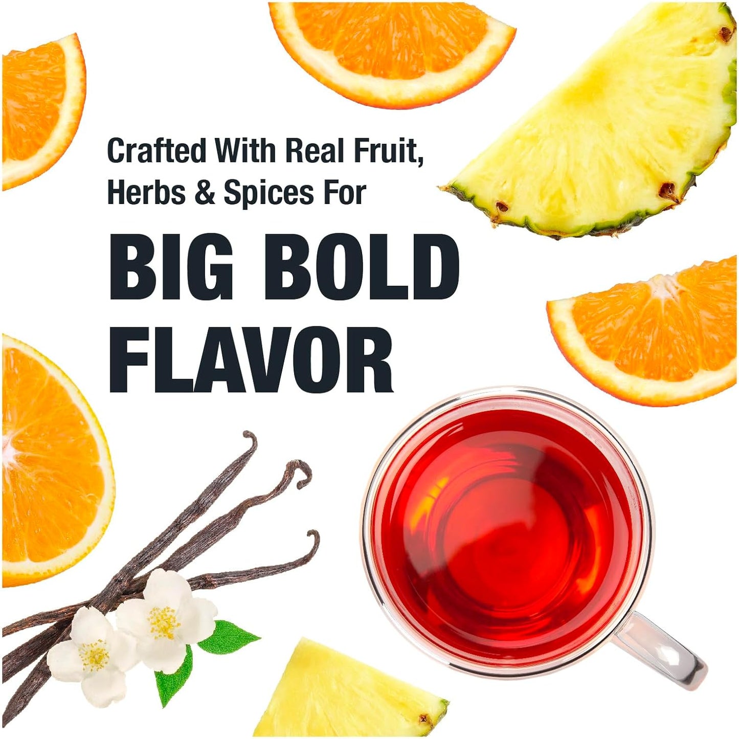 Tiesta Tea - Orange Dream Float Tea, Loose Leaf, Orange Cream Herbal Tea | Premium Caffeine-Free Tea Blend, Make Hot or Iced &amp; Up to 200 Cups, 16 oz Resealable Bulk Pouch