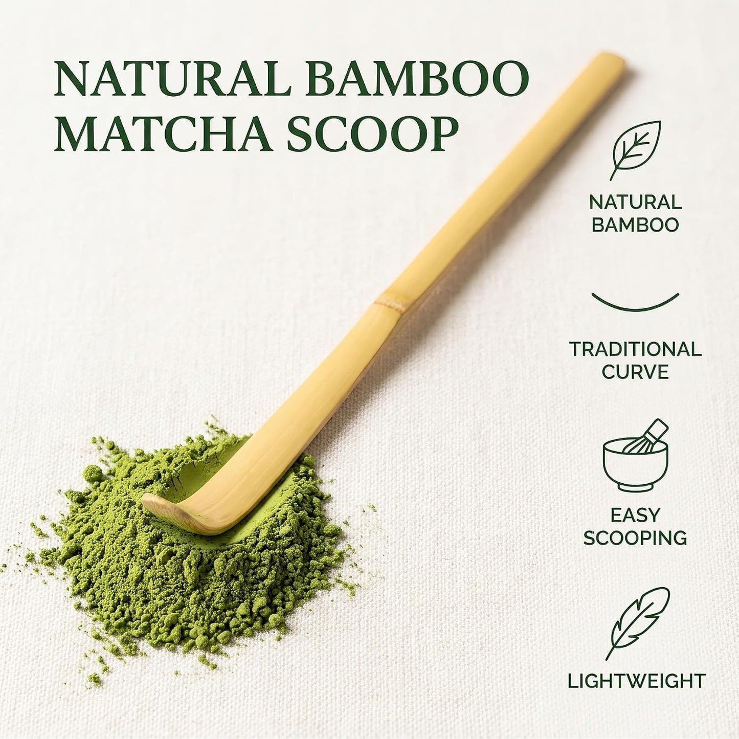 Japanese Bamboo Matcha Scoop - 18cm Brown Traditional Tea Ceremony Spoon for Matcha and Coffee | Durable Eco-Friendly Espresso Accessories,Tea Ceremony Supplies, Coffee Scoops
