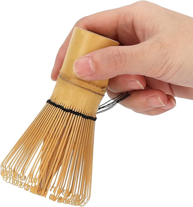 Matcha Whisk Chasen Tea Brush Tool for Japanese Green Tea Ceremony with Smooth Surface Comfortable Handle Fine Tines